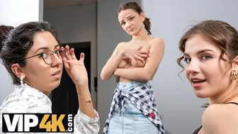 Katty West forró leszbikus hármasban olvasztja el a munkanap fáradalmait