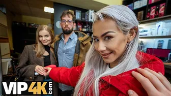 Aku dan Veronica Leal bercinta dengan gadis kerajaan Fibi Euro dan bermain dengan bolanya