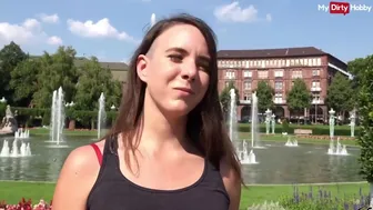 Немска туристка на открито анален секс