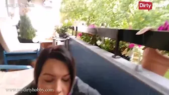 Lara Bergmann karštas baleto smūgis su dideliu pimpalu