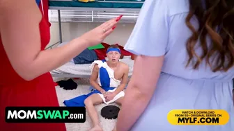 Lutkamaisten äitipuolten kouluvierailu: he houkuttelevat poikapuolensa tajuttomaksi panoksi