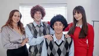 Hot mother swap - beautiful big-breasted milfs helping friends make spoiled stepsons