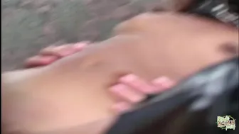 Lyla Lei anal al aire libre con triple penetración y acabado completo