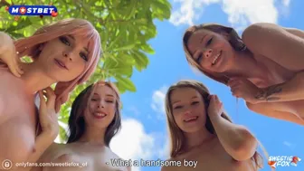 Querida Fox's paraíso jardim - boquete quente e sua grande bunda menina