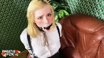 Tied up schoolgirl in hard dog and mouthy - Rope player fuck