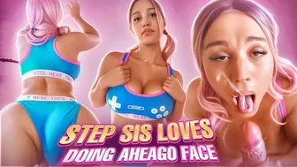 Big white girl uwodzi swojego przyrodniego brata z ahegao twarzy - Lexis gwiazda