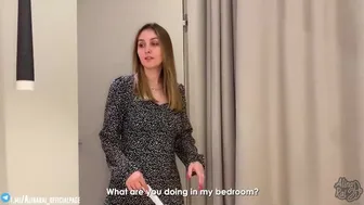 Madrasta quente ajuda seu enteado terminar - seu rabo tem crescido muito desde que conheci seu pai