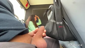 Bus adventure: I showed my dick to a teenage girl and she sucked her dick