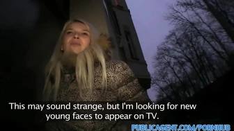PublicAgent - stor tjock kuk och en blond brud