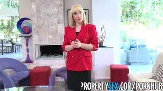 PropertySex - blazer rosso e figa pelosa