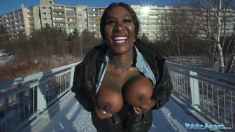 Offentlig agent - Josy Svart den svarte milf med store pupper