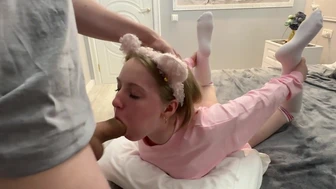 Amatør kjæreste suge hans tykke kuk