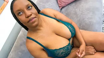 African casting: huge titty black fat milf hard fucking white cock