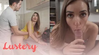 Amazing spansk amatør kjøkken dyp fuck