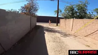 Täiuslik keha Teismeline Bailey Baasi Üllatus Big Black Dickiga