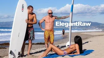 Anissa Kate double surf en Amérique