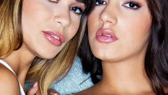 Felicia Kiss und Mona Kims heiße lesbische Umarmungen