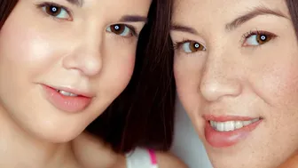 Baby Jewel ja Tiffany Nuku kuum lesbi mäng Hitachi objektiga