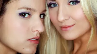 Faraway so close - Cayla Lions ve Silvie Luca'nın sıcak lezbiyen öpücüğü