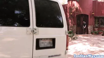 Foda tatuagem lésbicas em alças selvagens